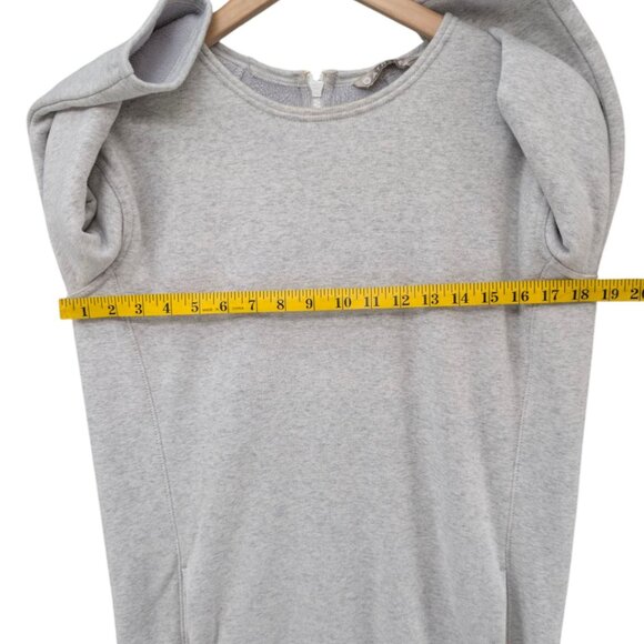 Athleta Cozy Karma Sweatshirt Dress Womens Grey Back Zip Long Sleeve Size XS - Picture 7 of 12